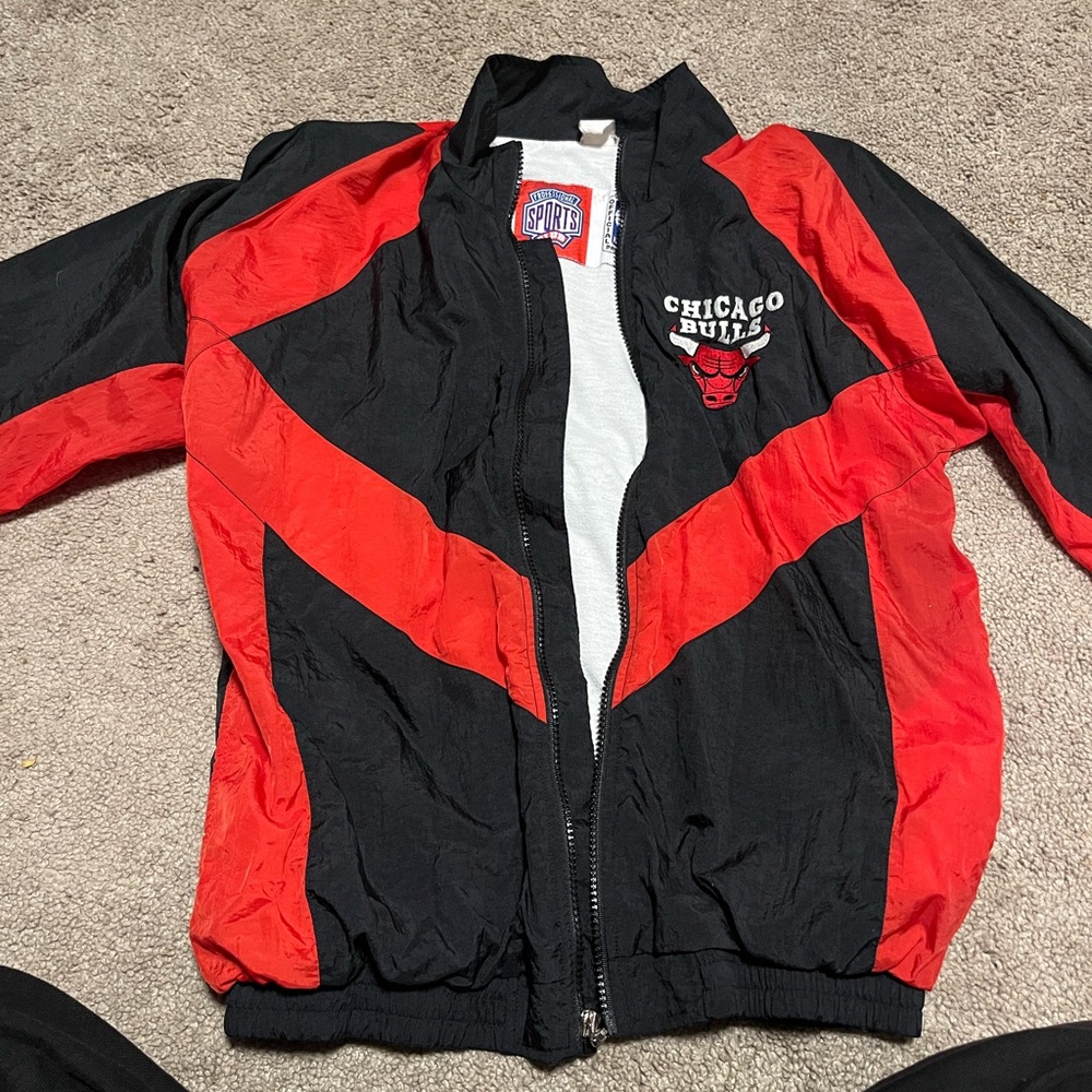 Chicago Bulls Sports Jacket - Red and Black